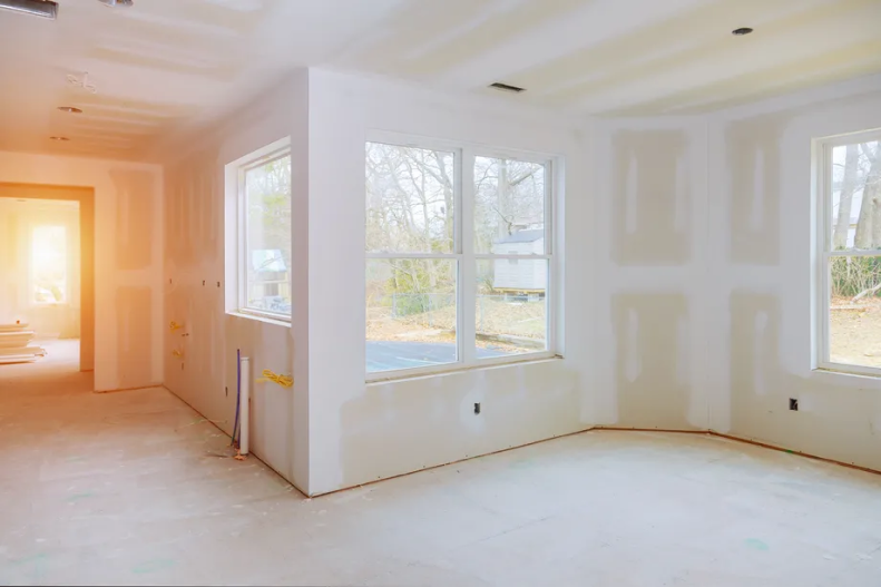 Photo during an interior drywall work by 4 You Painting
