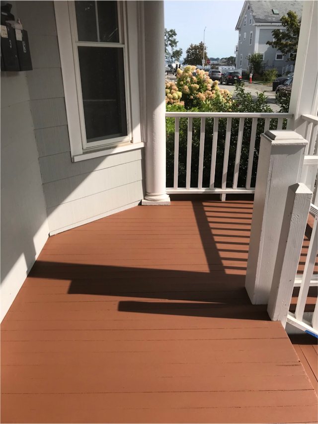 Deck painting done by 4 You Painting